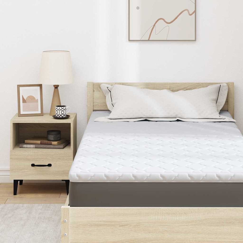 Kokosnuss Topper Weiß 70 x 200 cm Jacquard-Stoff
