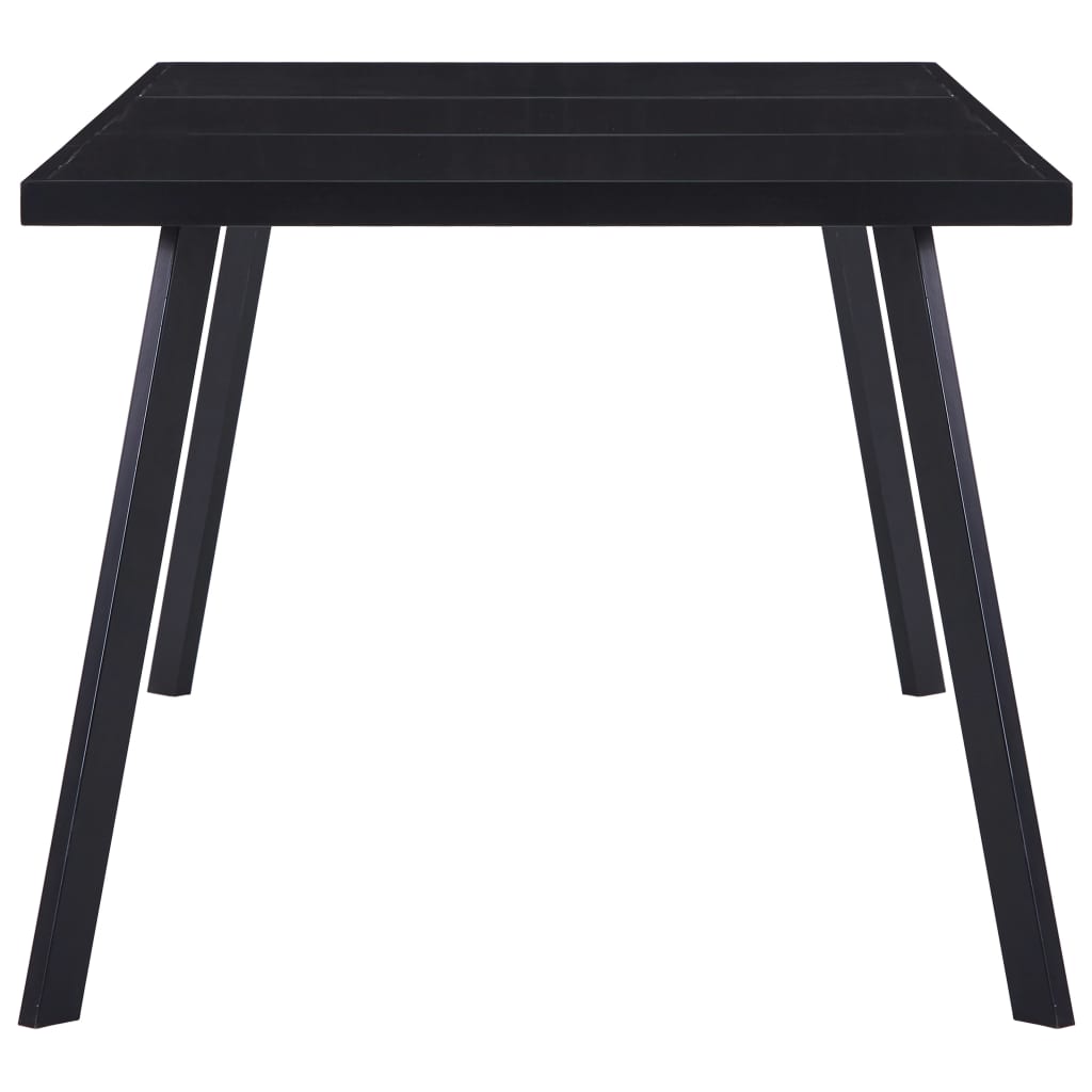 Esstisch Schwarz 140 x 70 x 75 cm Hartglas