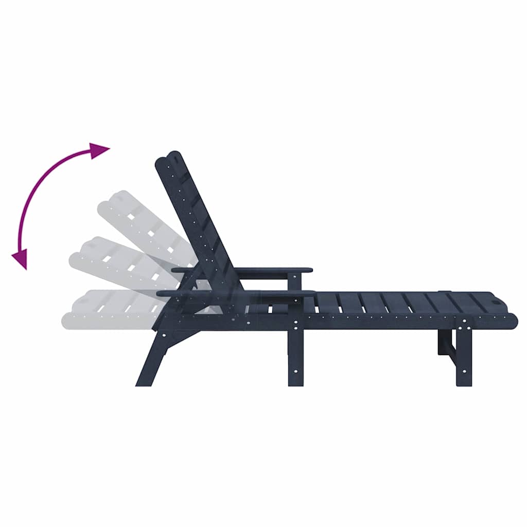 Sonnenliege 2 pcs Weiß 195,5 x 53 x 98,5 cm Polyethylen