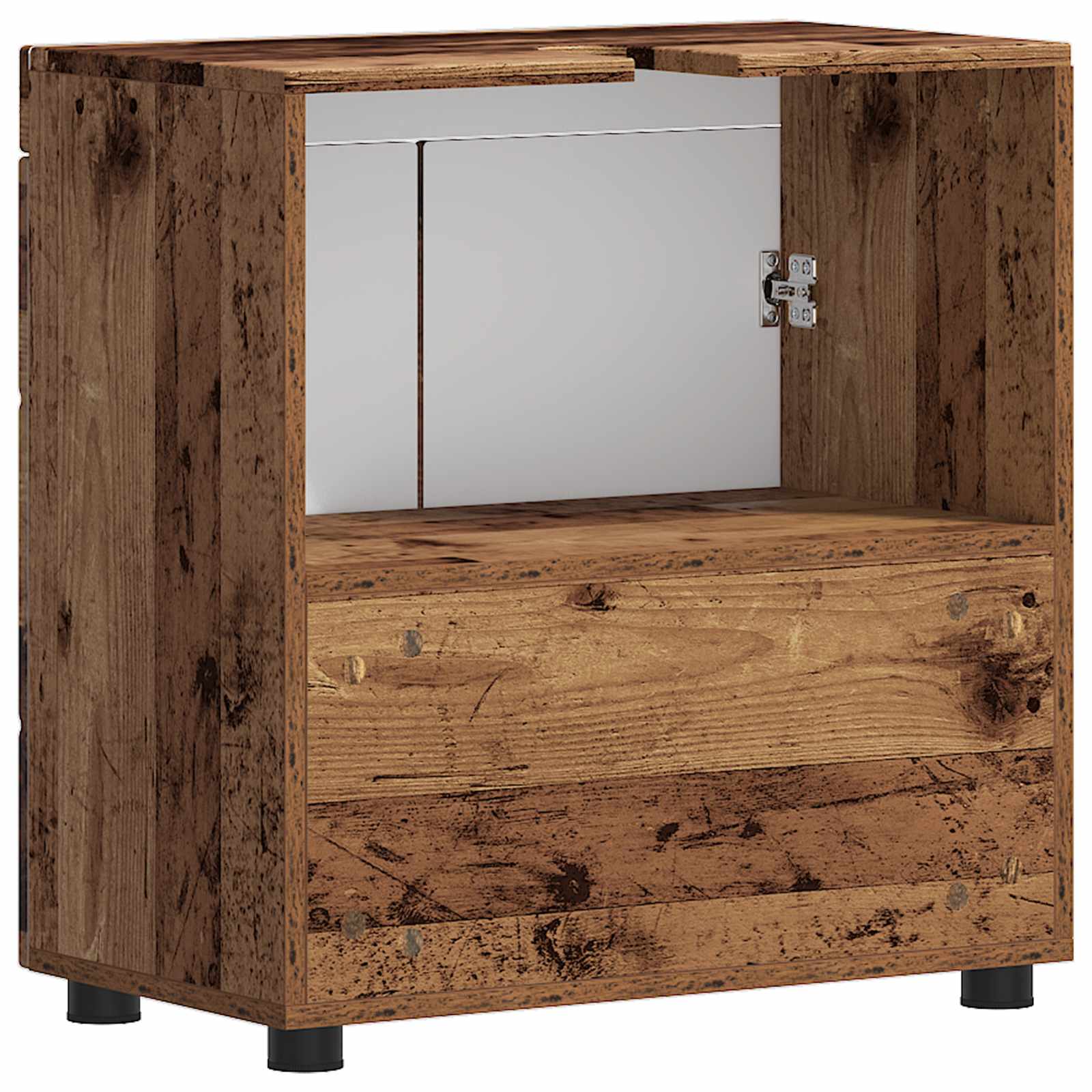 Badezimmermöbel-Set TULUM 2 pcs Weiß 60 x 34 x 63 cm