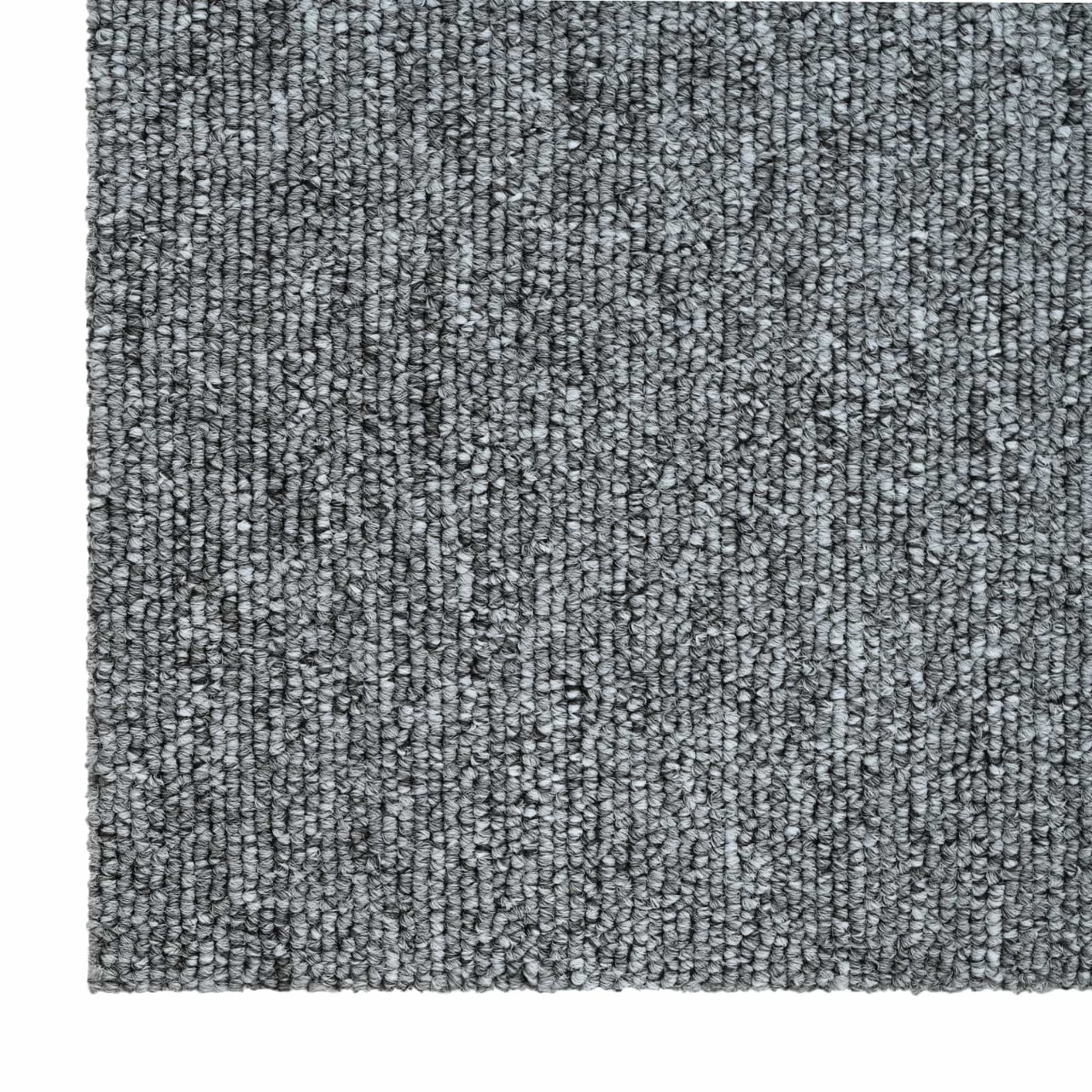 Teppichfliese Hellgrau mit Streifen 50 x 50 cm 4 pcs