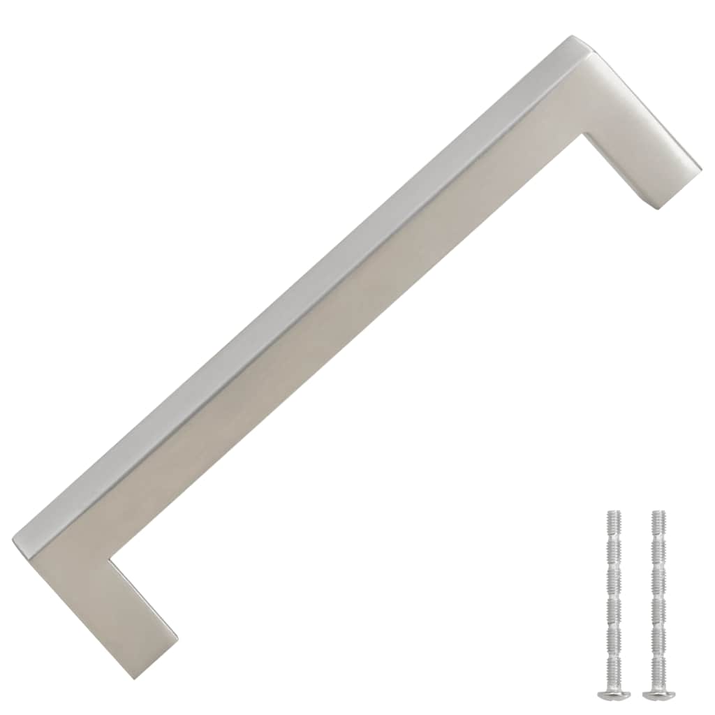 Möbelgriffe 10 Stk. Silbern 64 mm Edelstahl