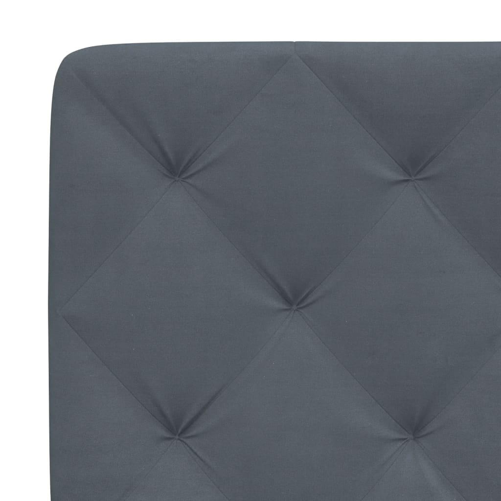 Bett mit Matratze Hellgrau 80x200 cm Samt