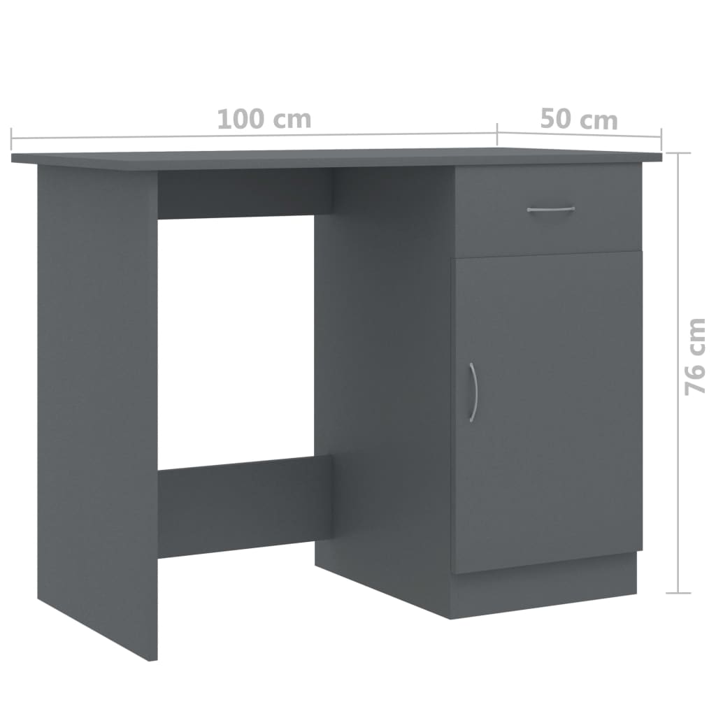 Schreibtisch Weiß 100×50×76 cm Holzwerkstoff