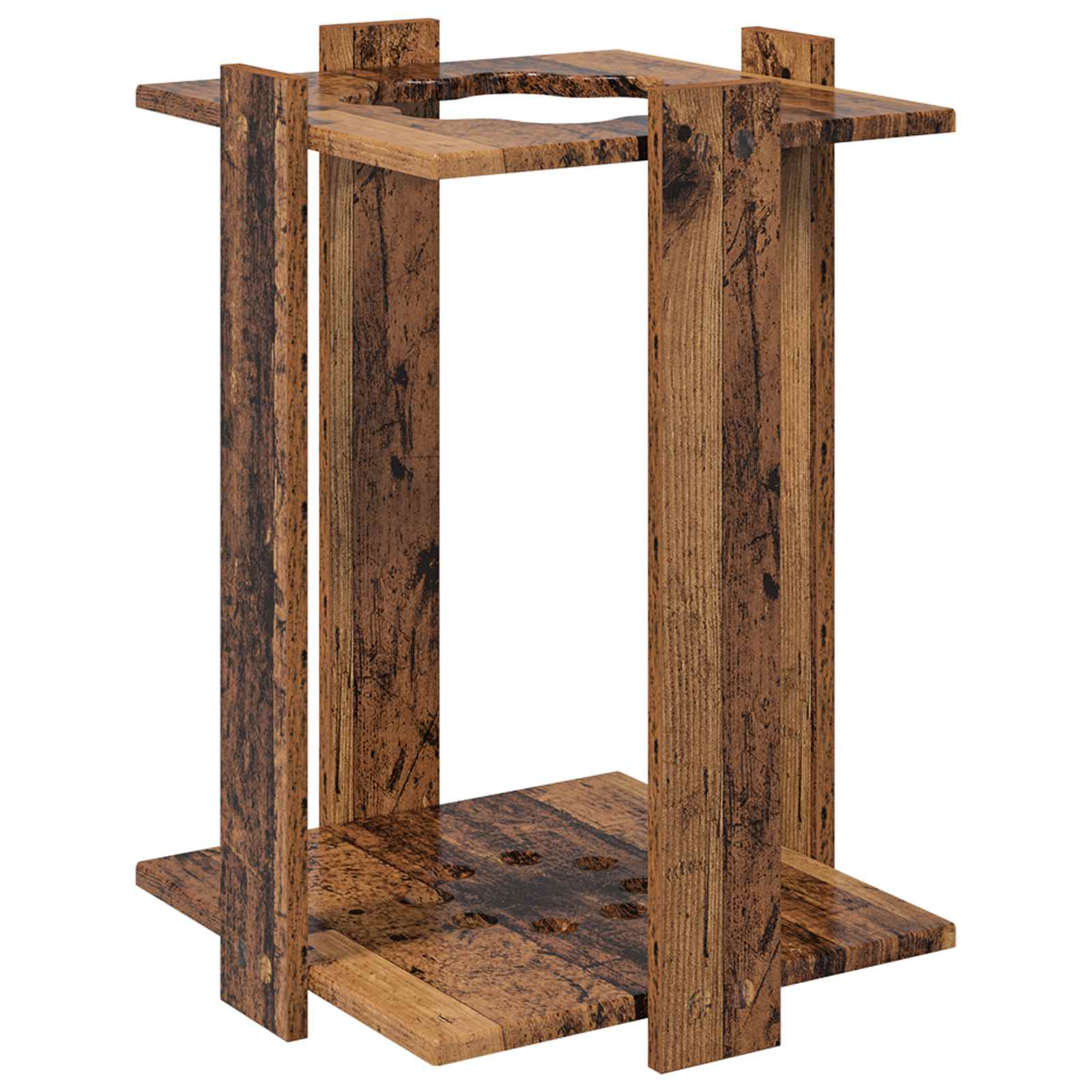 Billardqueue-Ständer Holzwerkstoff 42 x 43 x 60 cm Weiß