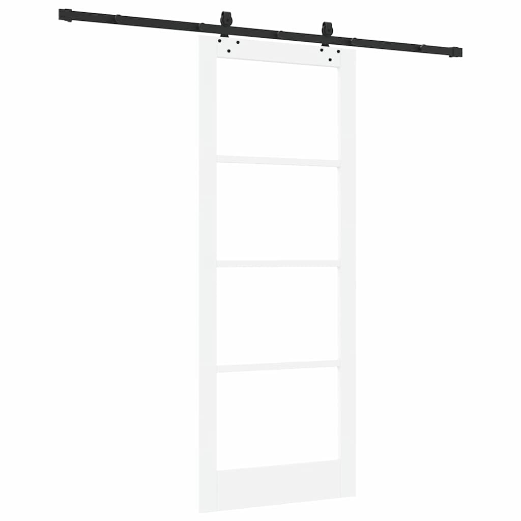 Schiebetür Natur 61 x 198,5 cm Massivholz Kiefer und Glas