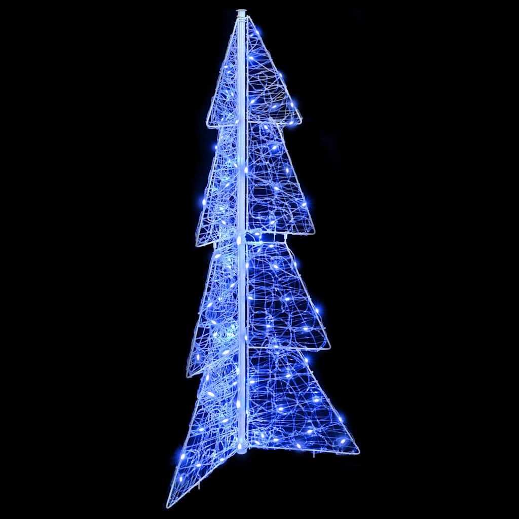 Weihnachtsbaum mit 100 LEDs Warmes Weiß 120 cm Acryl