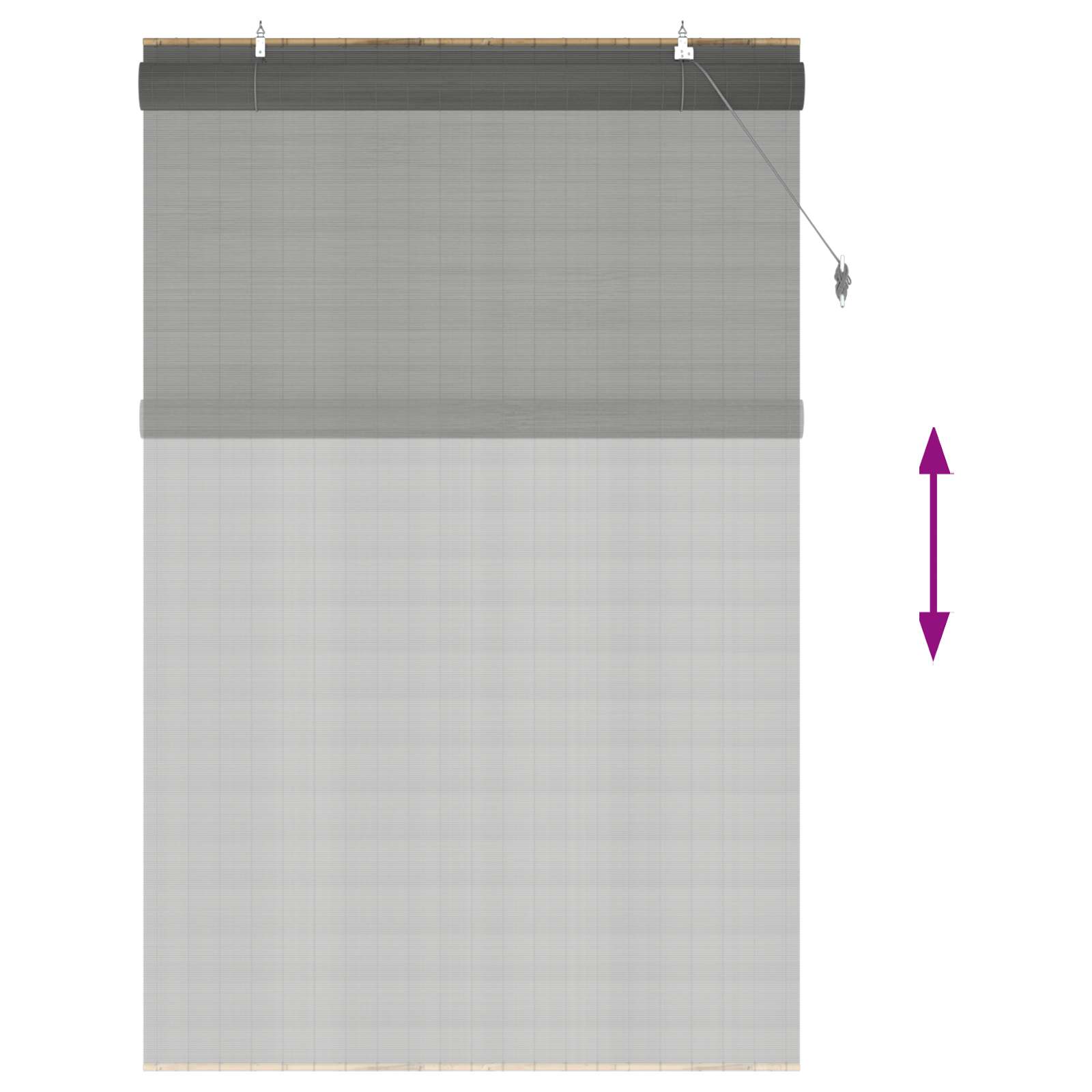 Bambusrollo Natur 80x160 cm