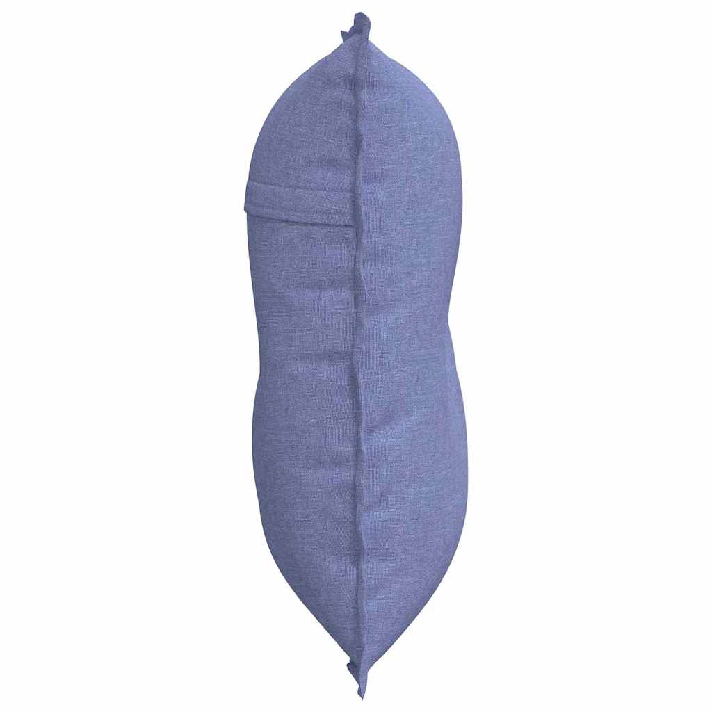 Rückenkissen Hellgrau 50 x 19 x 45 cm Stoff