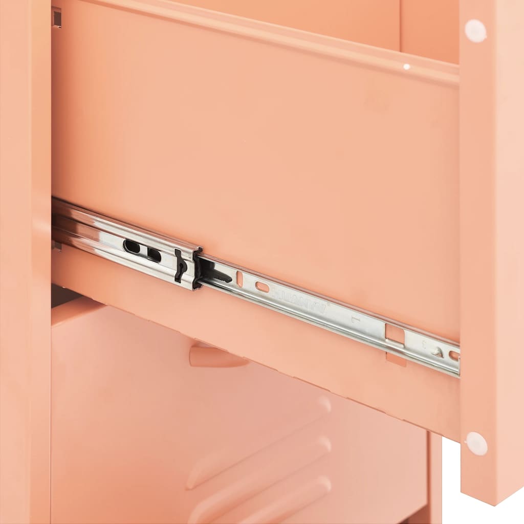 Beistellschrank Olivgrün 42,5x35x101,5 cm Stahl