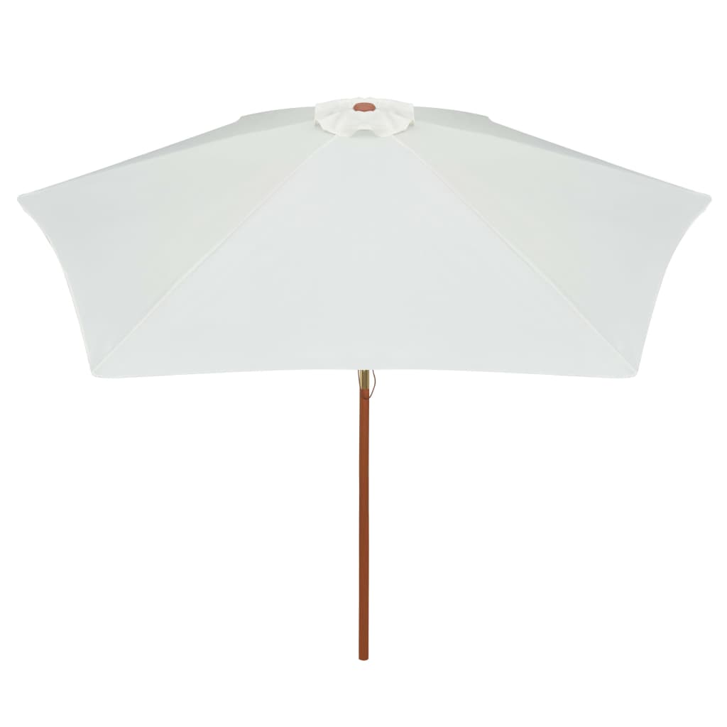 Sonnenschirm mit Holz-Mast 270 cm Blau