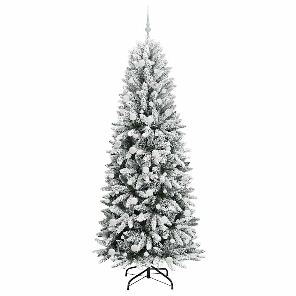 Künstlicher Weihnachtsbaum mit 150 LEDs mit Ständer Weiß 120 cm