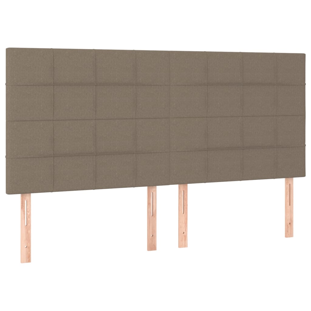 Kopfteil Hellgrau 80x5x118/128 cm Stoff