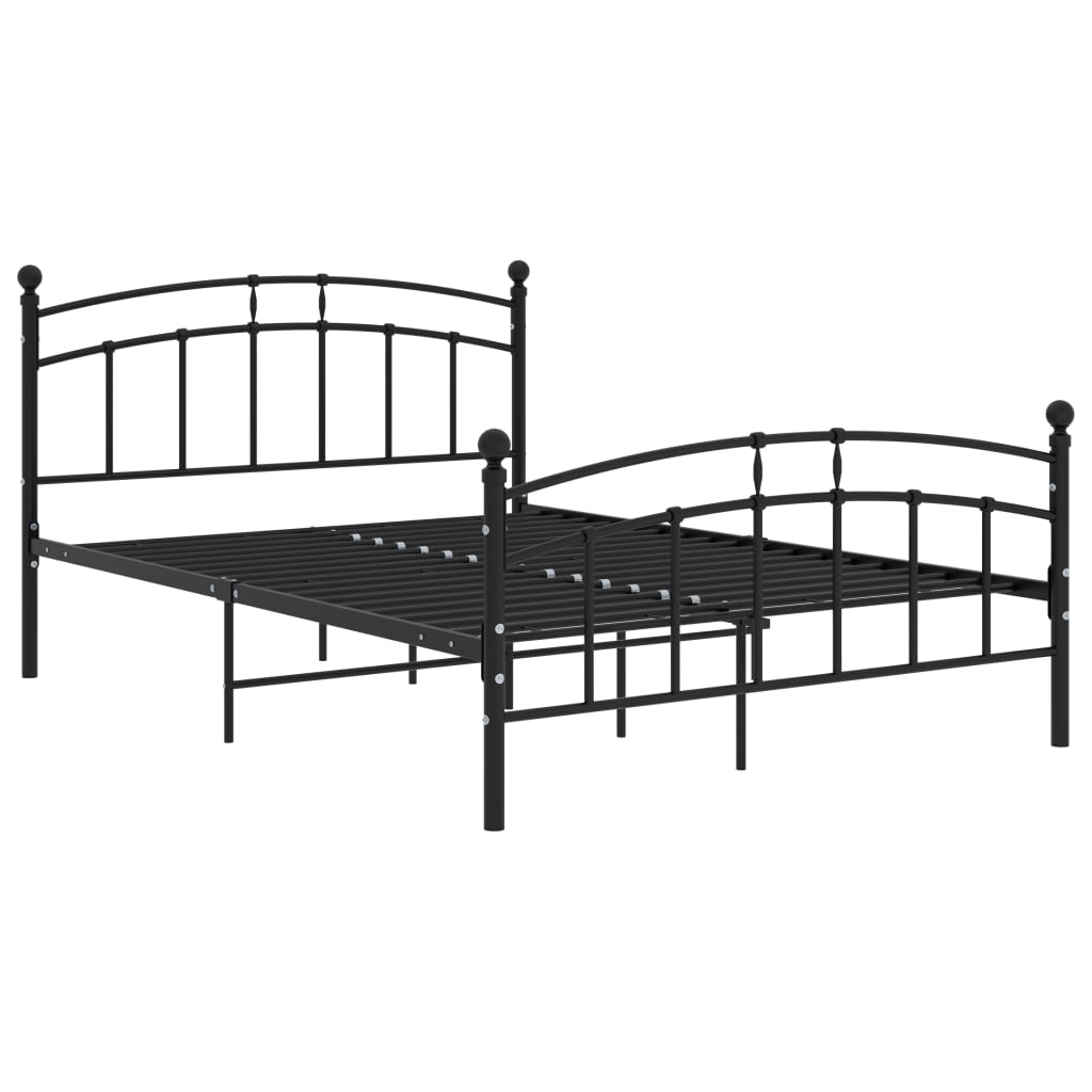 Bettgestell Grau Metall 90x200 cm