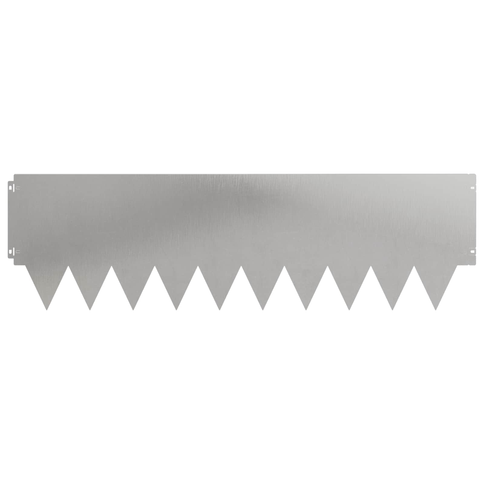 Raseneinfassung 10 pcs Länge Höhe 103 x 15 cm Stahl Schwarz
