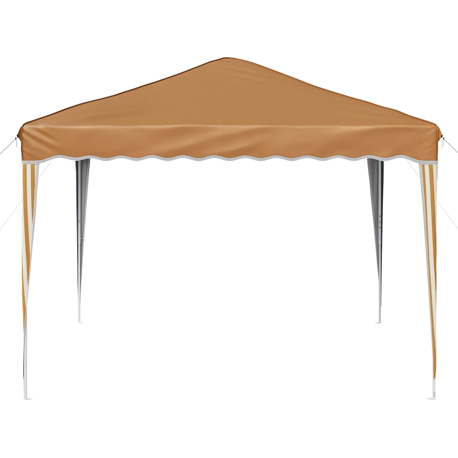 Pop-up Partyzelt 288 x 288 x 245 cm Creme Oxford-Stoff