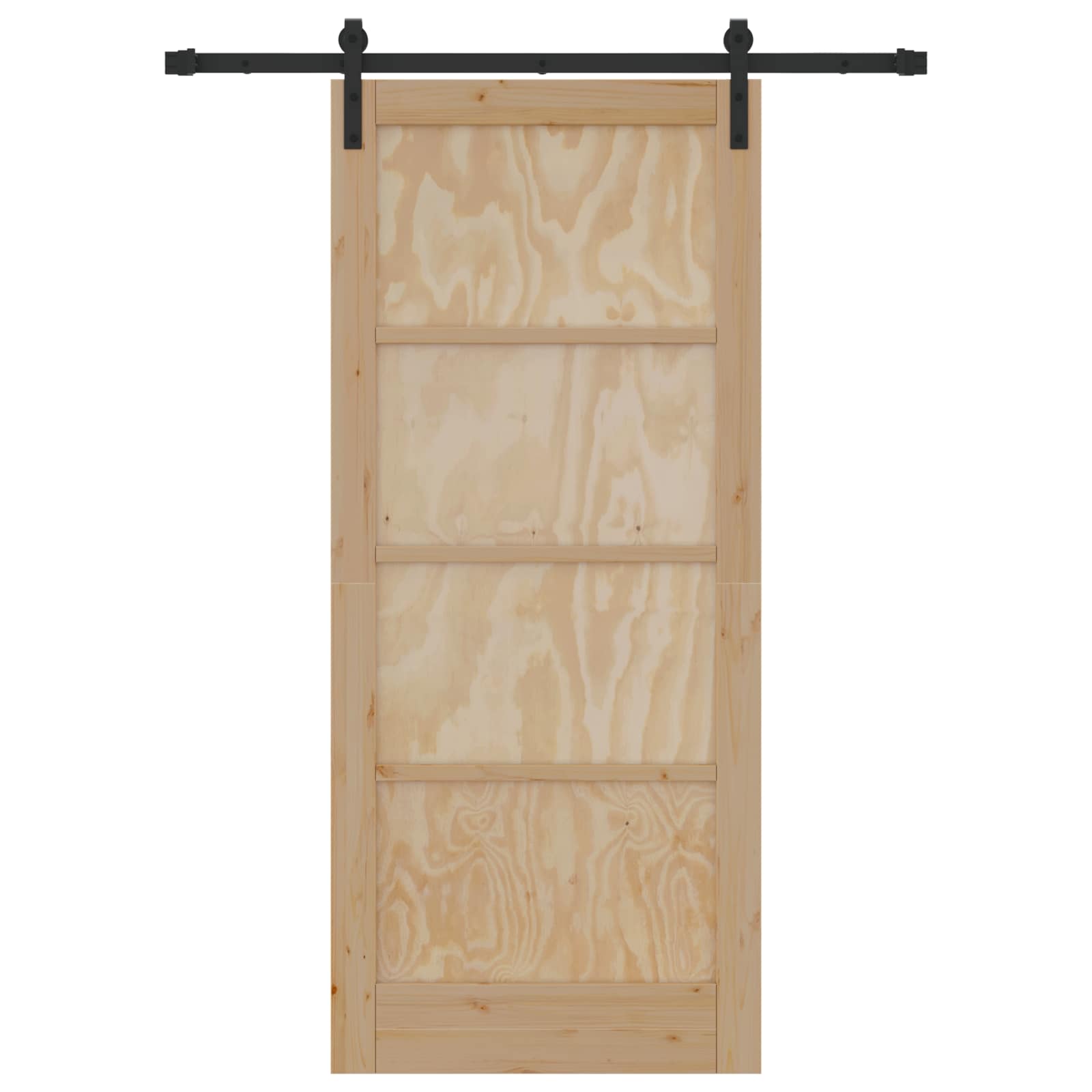 Schiebetür Natur 61 x 198,5 cm Massives Kiefernholz