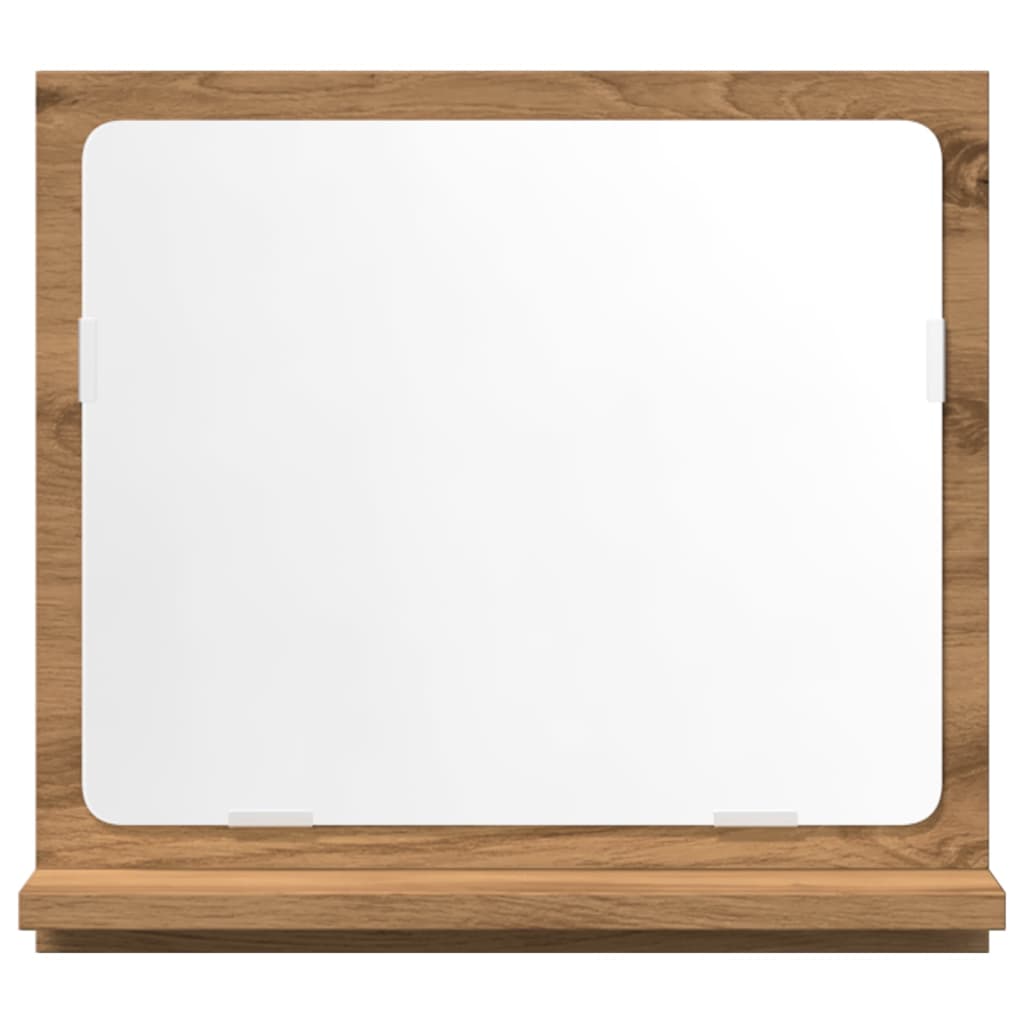 Badspiegel Weiß 40x10,5x37 cm Holzwerkstoff