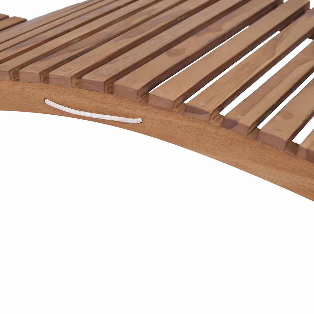 Sonnenliege Braun 198 x 55 x 58,5 cm Massivholz Teak