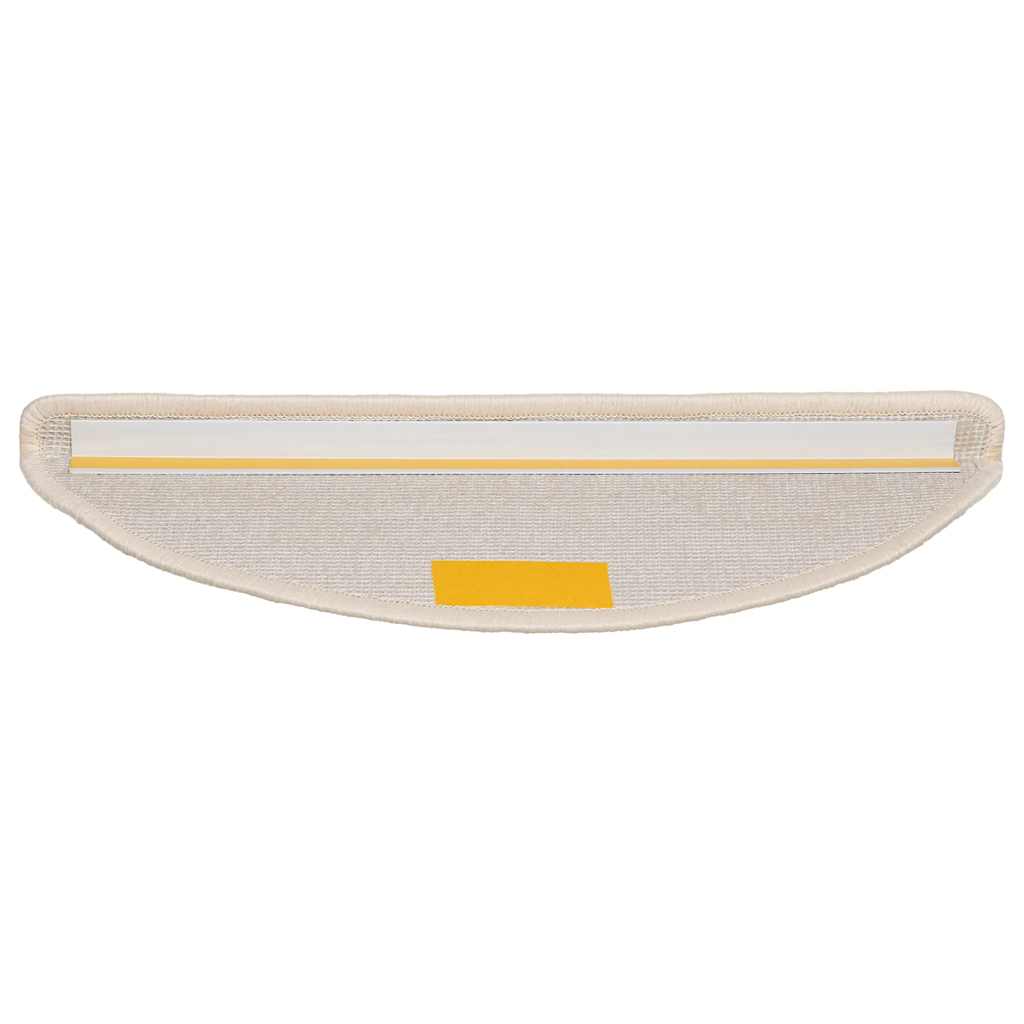 Stufenmatten 15 Stk. 56x17x3 cm Grau Halbrund