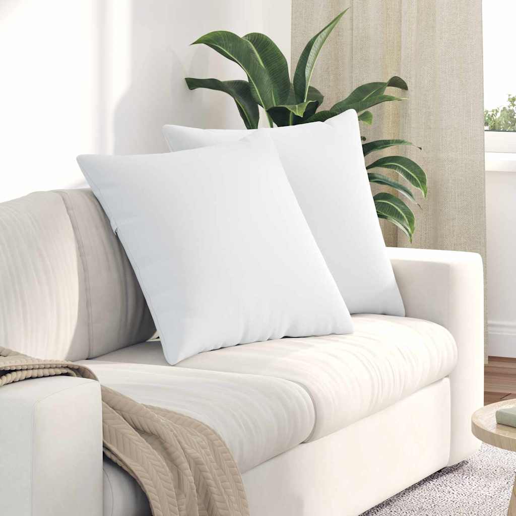 Sofakissen 2 pcs Hellgrau 50 x 30 cm Stoff