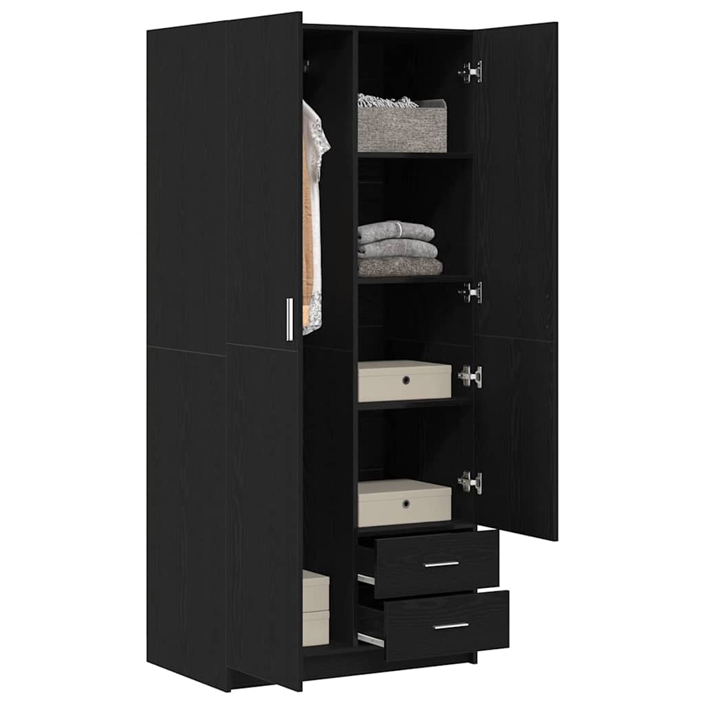 Kleiderschrank Weiß 80x52x180 cm Holzwerkstoff