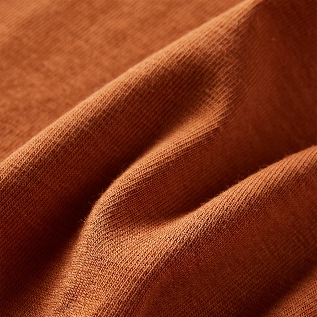 Kinder-Langarmshirt Cognac 128