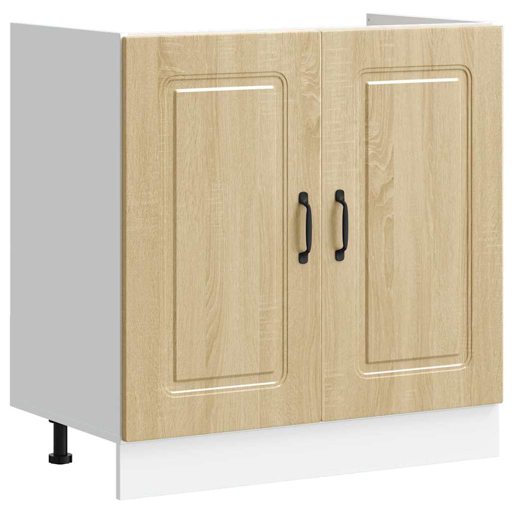 Küchenschrank Kalmar Weiß 80 x 46 x 81.5 cm Holzwerkstoff