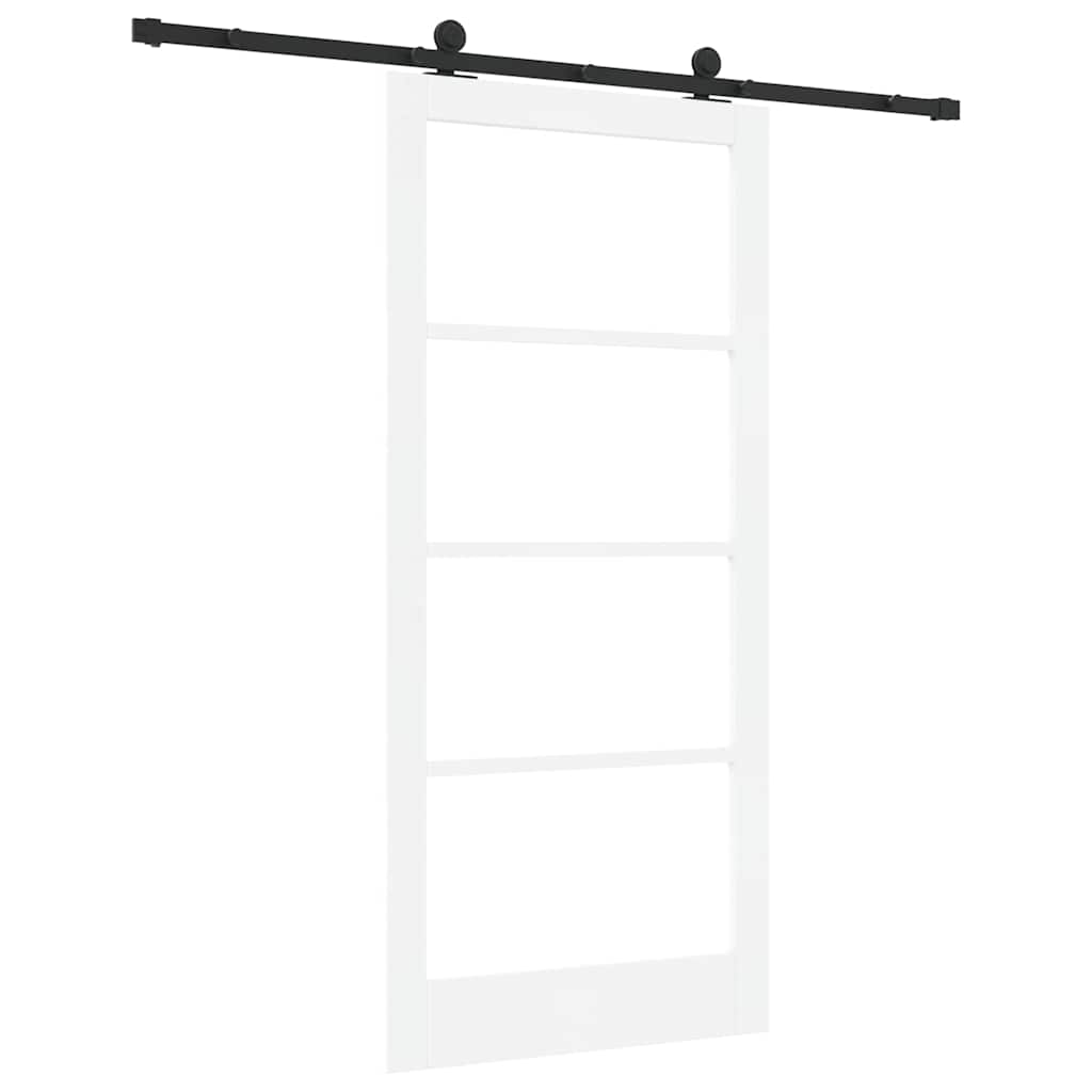 Schiebetür ORKDAL Natürlich und Schwarz 61 x 198,5 cm