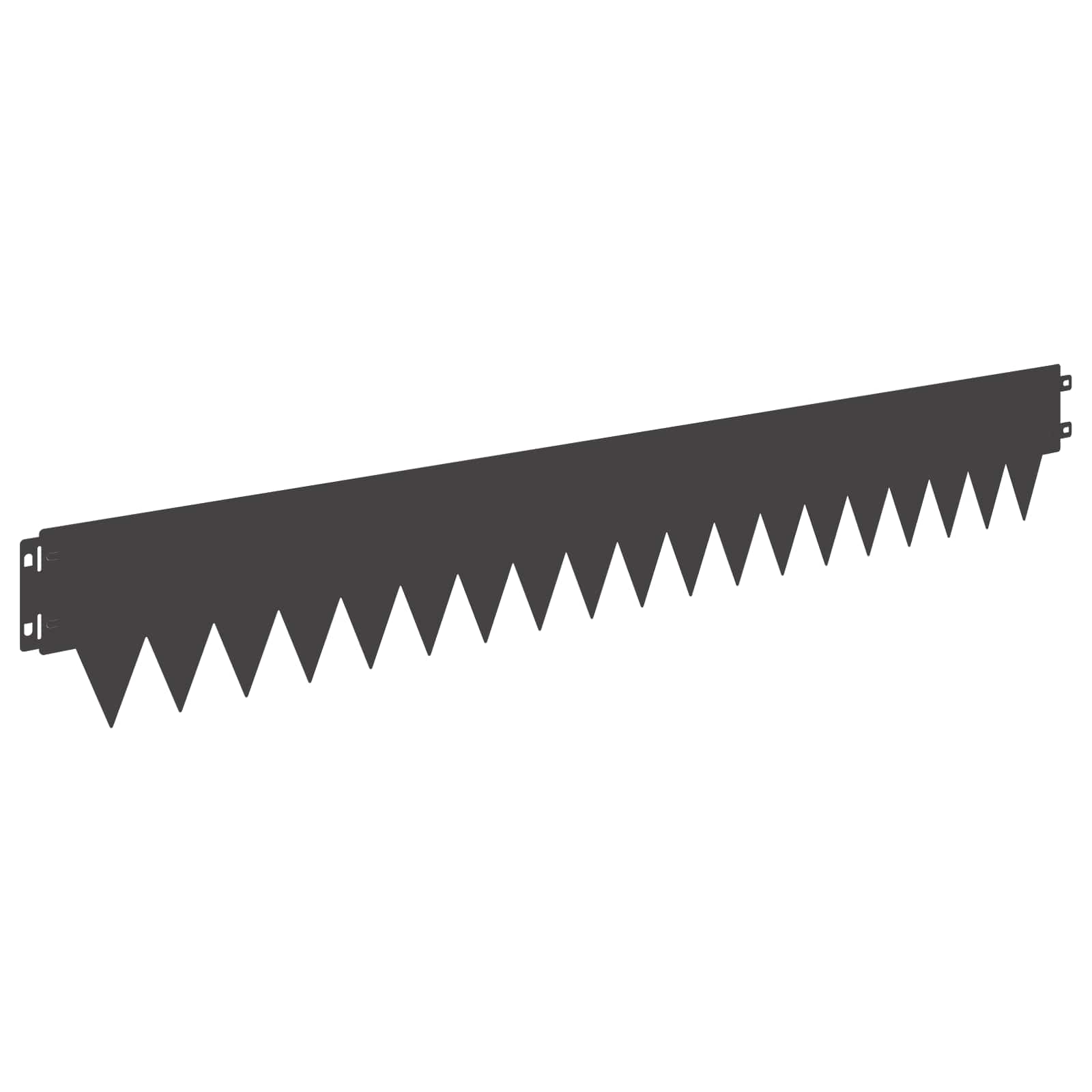 Raseneinfassung 10 pcs Länge Höhe 103 x 15 cm Stahl Schwarz