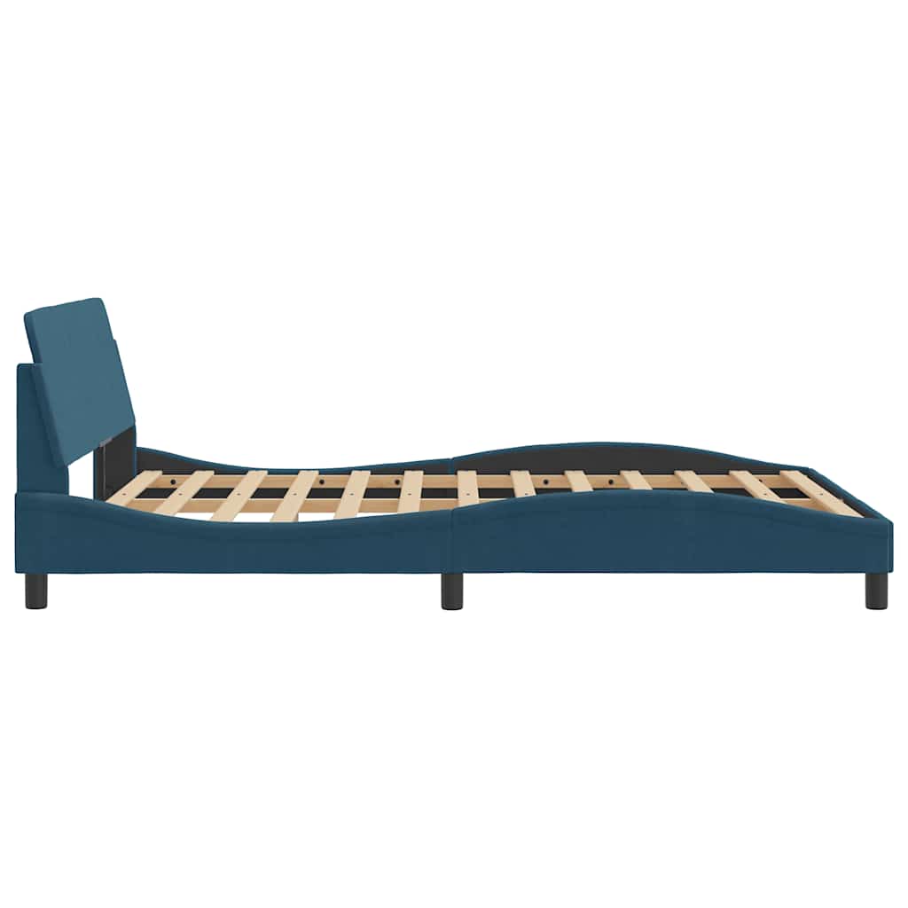 Bettgestell "Dover" Hellgrau 80x200 cm Samt