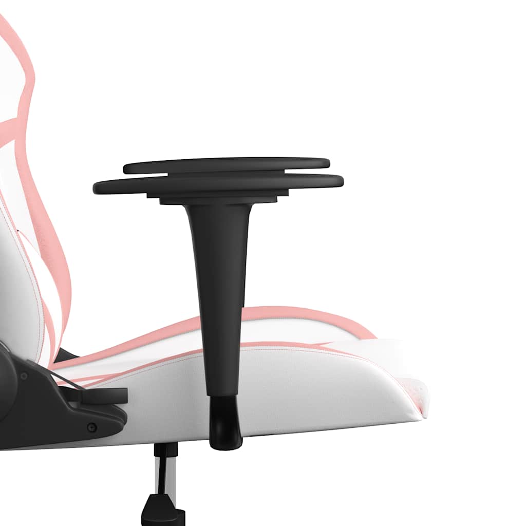 Gaming-Stuhl mit Massagefunktion Schwarz und Grün Kunstleder