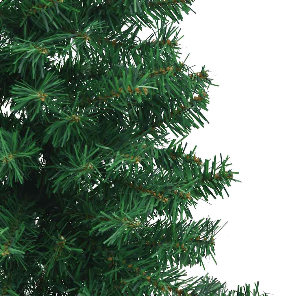 Künstlicher Eck-Weihnachtsbaum Grün 120 cm PVC
