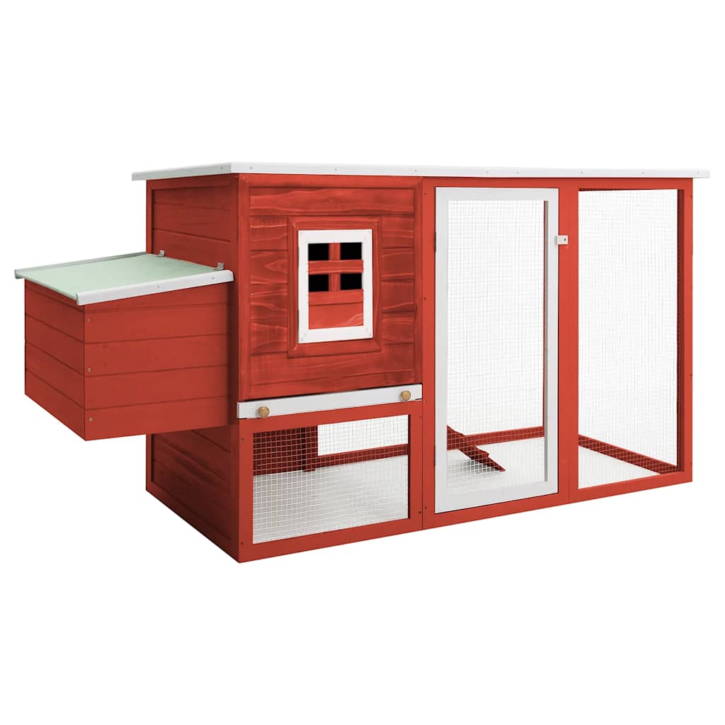 Hühnerstall mit 1 Legenest Holz