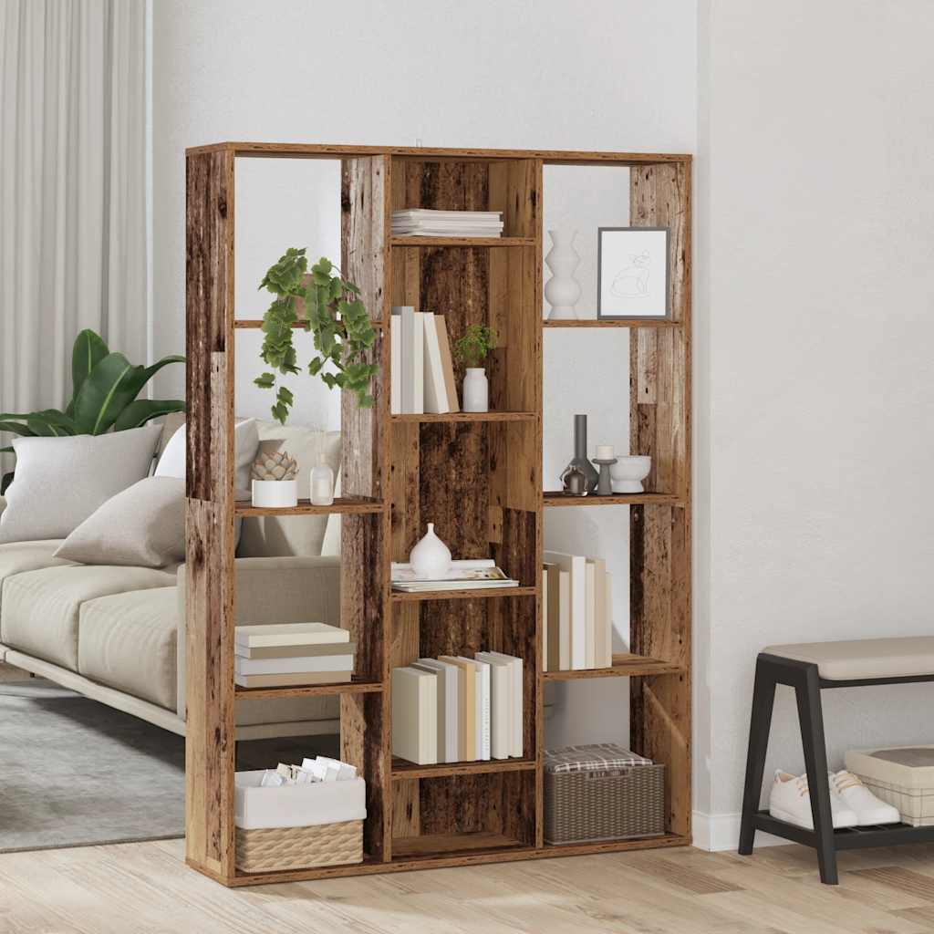 Raumteiler/Bücherregal Weiß 100x24x140 cm Holzwerkstoff
