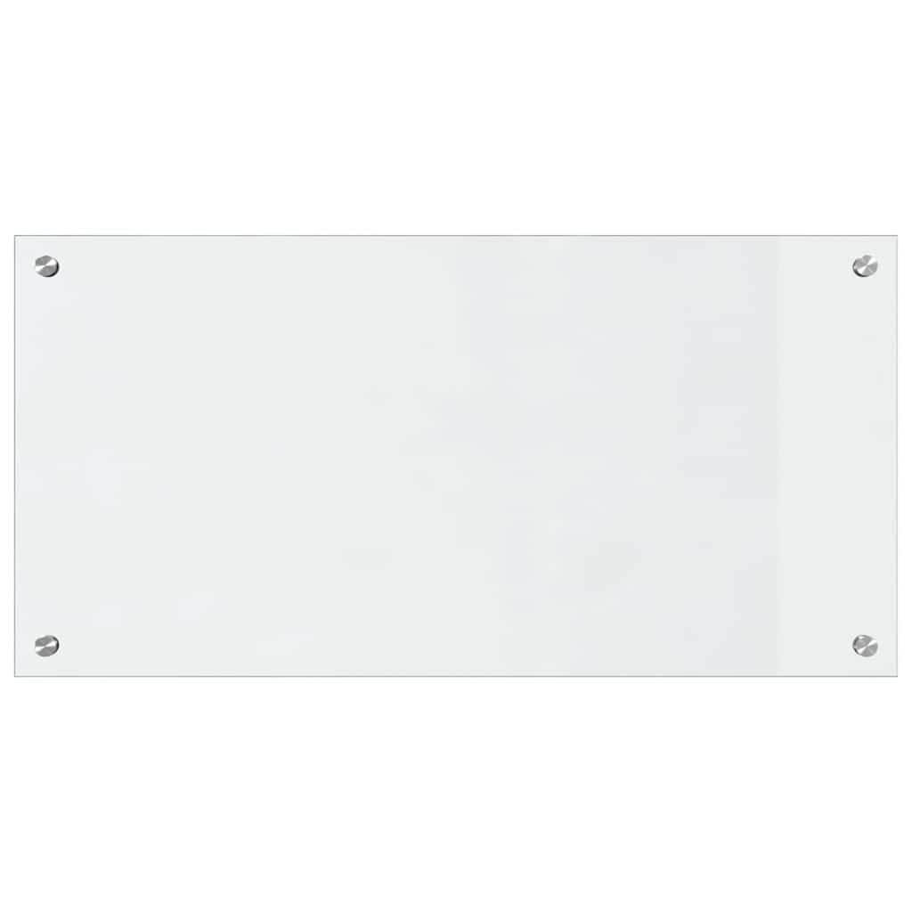 Küchenrückwand 2 pcs Weiß 70 x 40 cm Gehärtetes Glas
