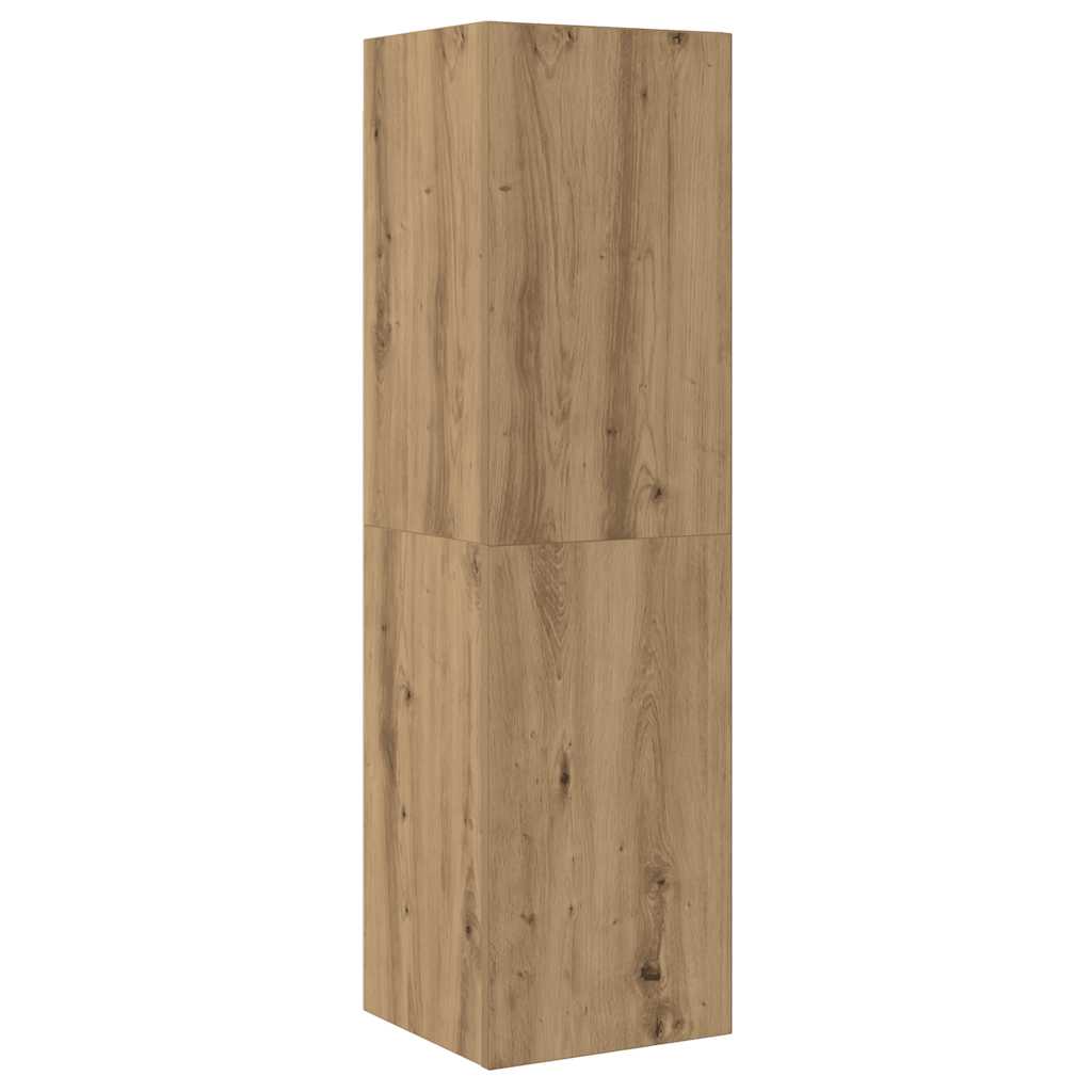 3-tlg. TV-Schrank-Set Weiß Holzwerkstoff