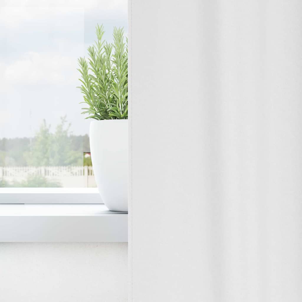 Verdunkelungs-Vorhänge mit Ringen 2 pcs Beige 140 x 140 cm