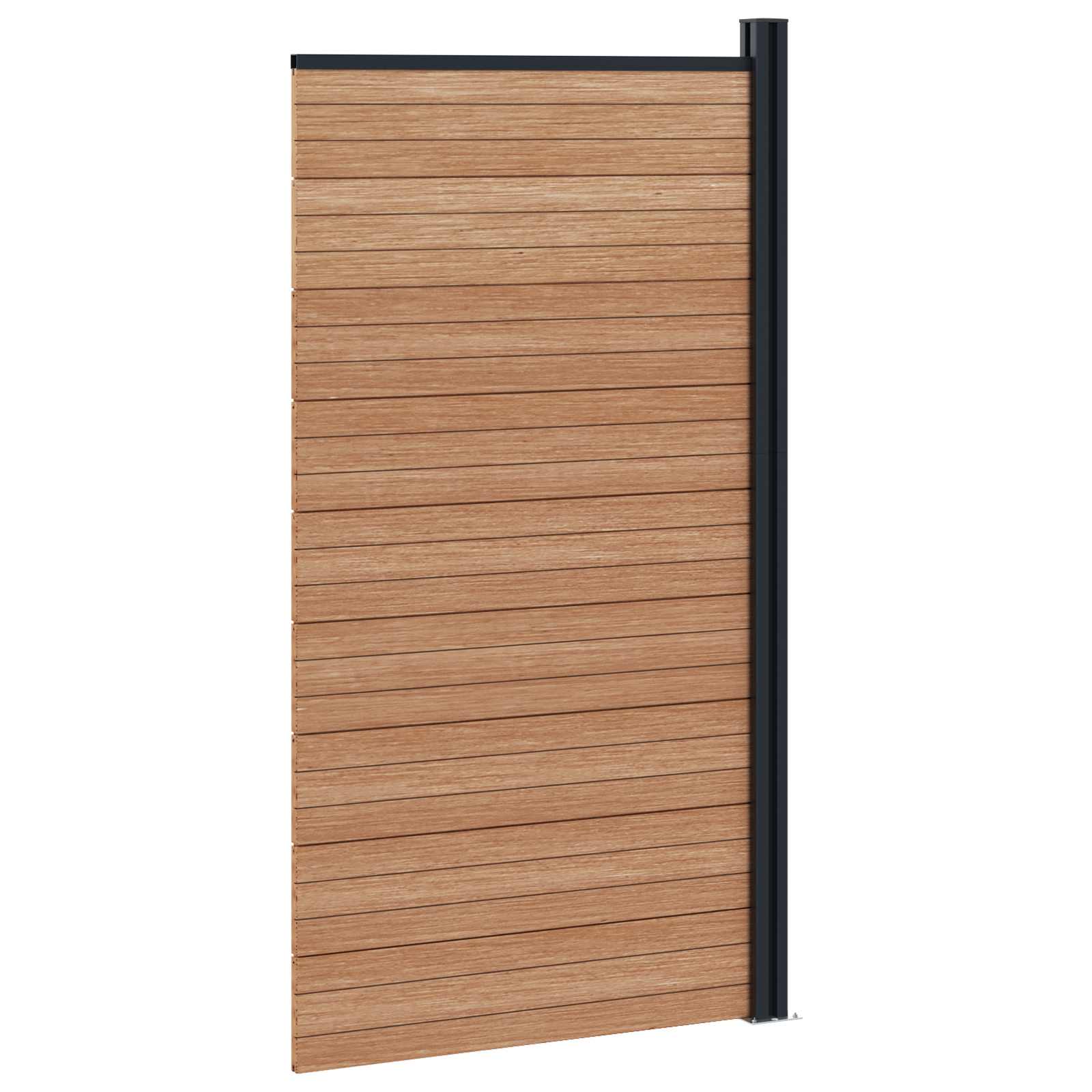 Zaunelement WPC 95x186 cm Braun