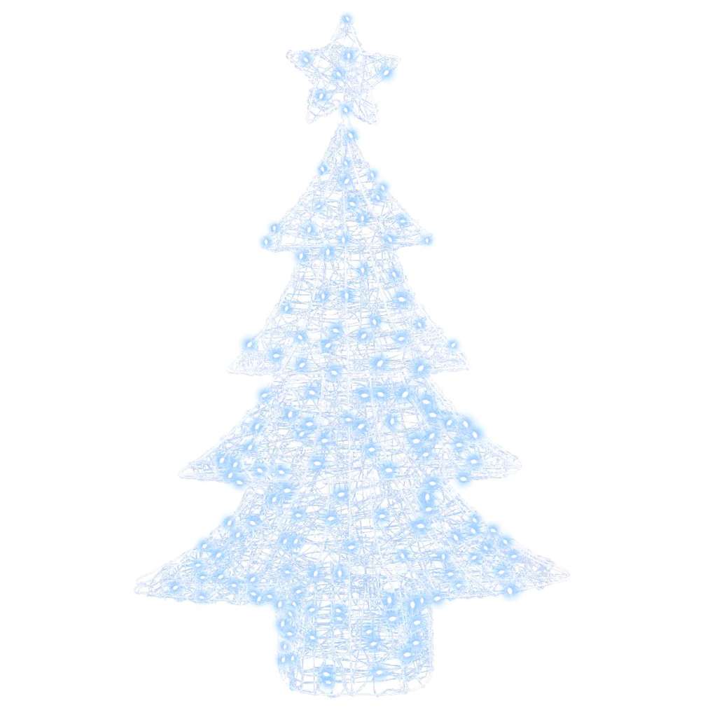 Weihnachtsbaum mit 100 LEDs Warmweiß 120 cm Acryl