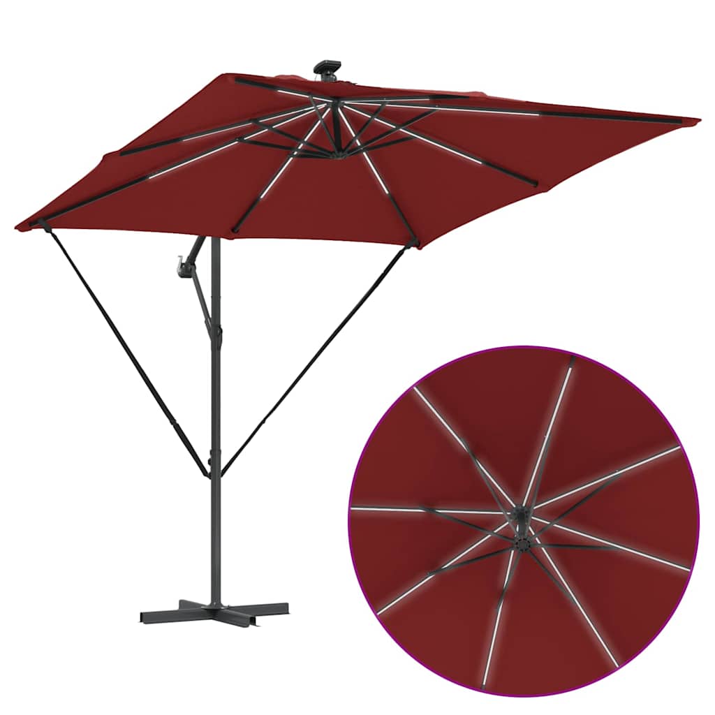 Sonnenschirm Sand 249 x 249 x 250 cm Polyester und Aluminium