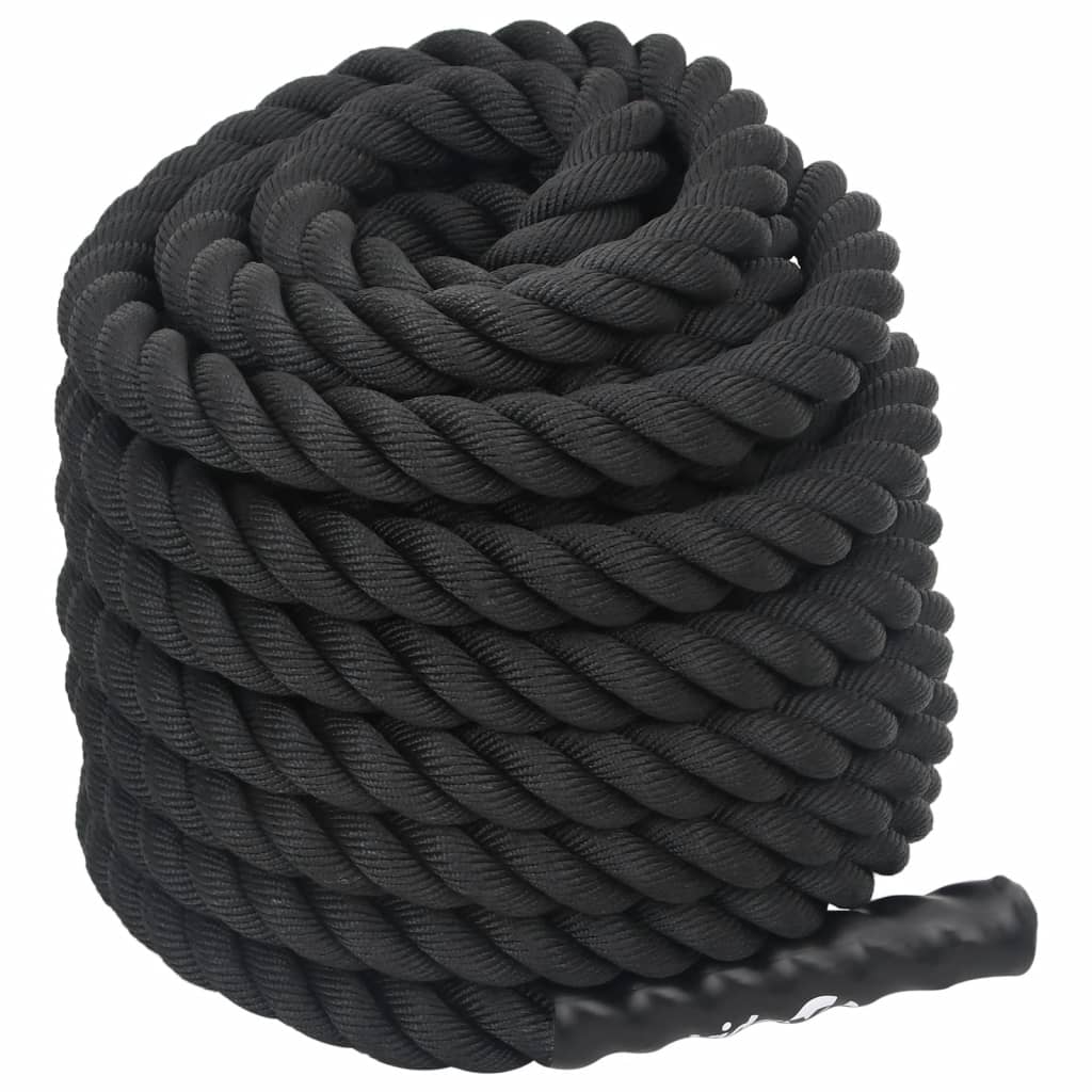 Battle Rope Schwarz 6 m 4,5 kg Polyester