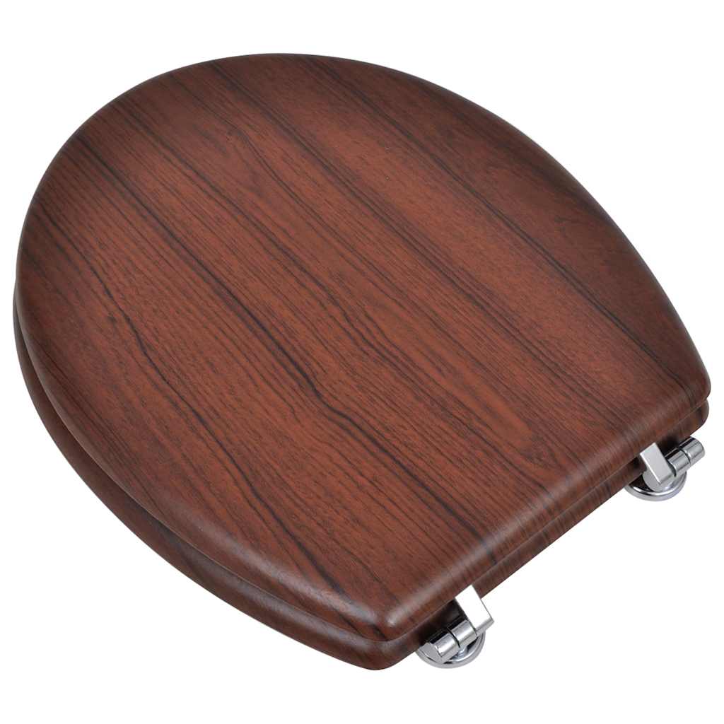 Toilettensitz MDF Deckel Schlichtes Design Weiß