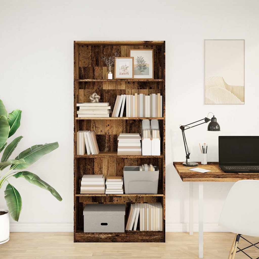 Bücherregal Weiß 40x24x75 cm Holzwerkstoff