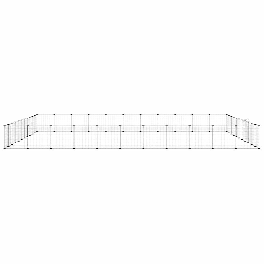 20-tlg. Haustierkäfig mit Tür Schwarz 35x35 cm Stahl