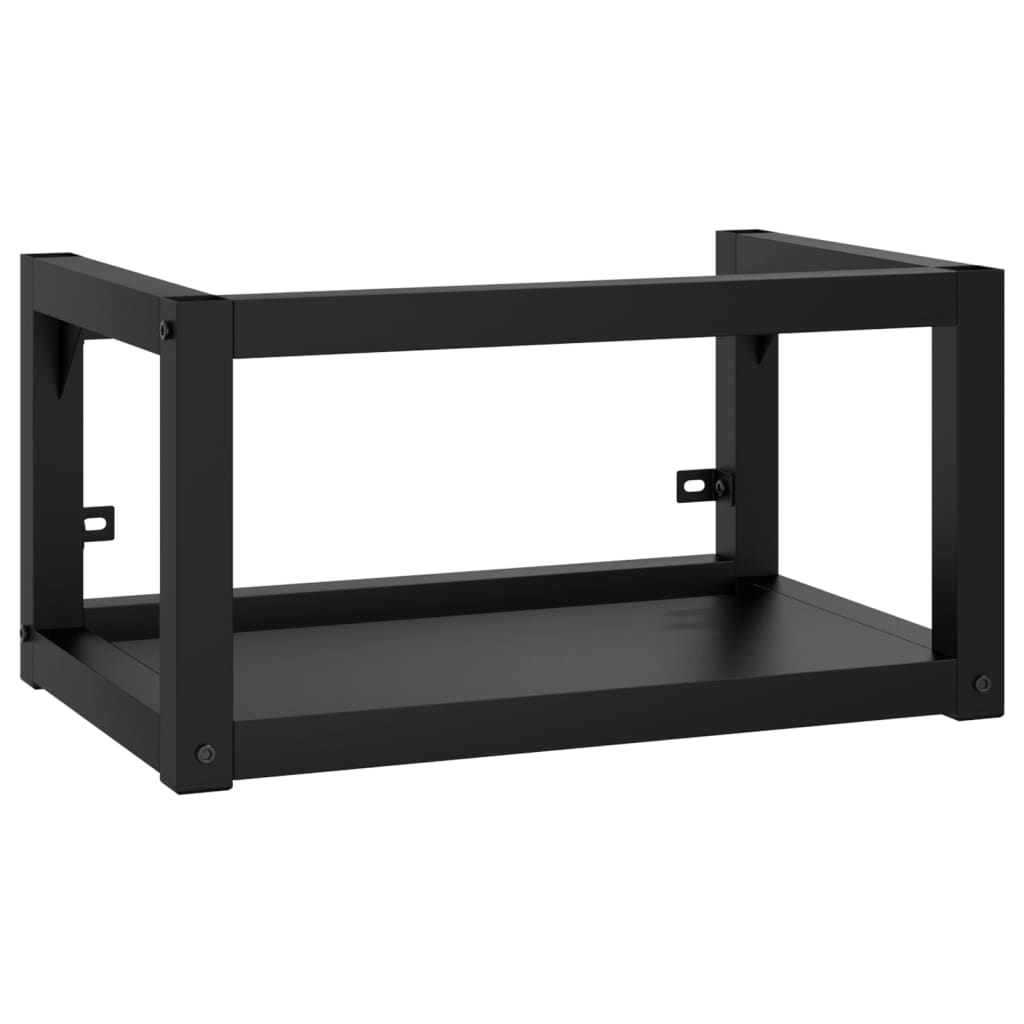 Badezimmer Wand-Waschtischgestell Weiß 59x38x31 cm Eisen