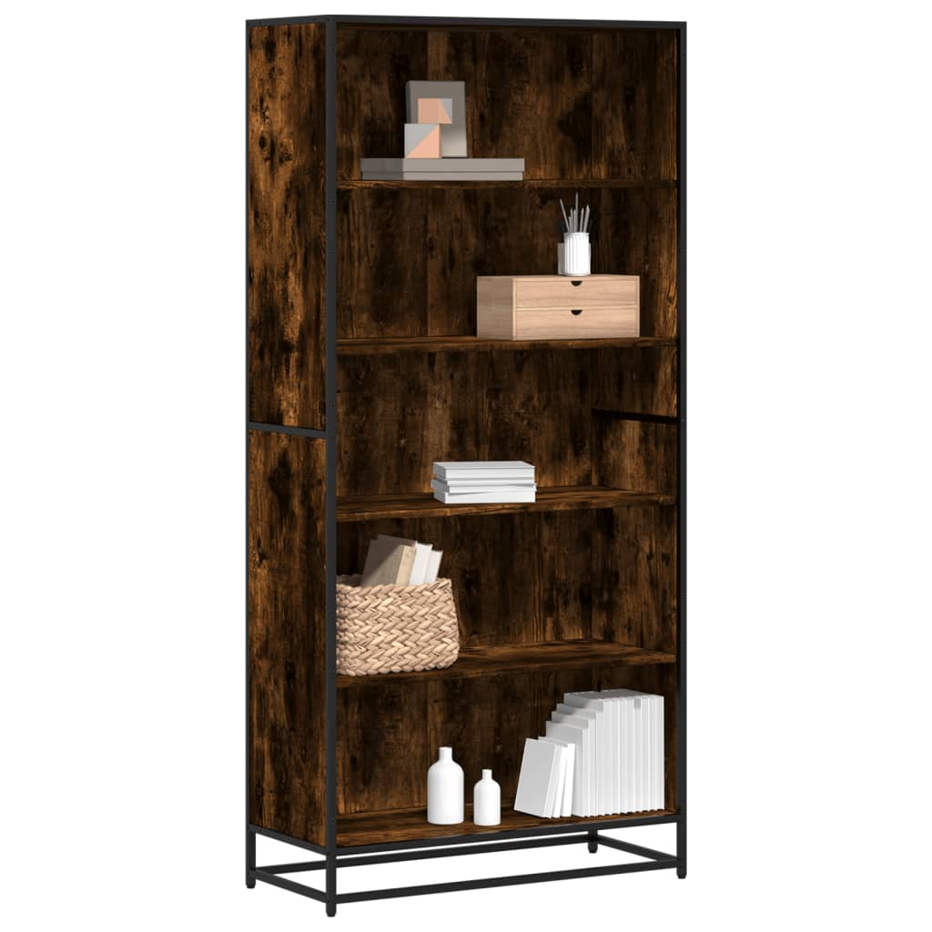 Bücherregal Schwarz 60x35x139 cm Holzwerkstoff