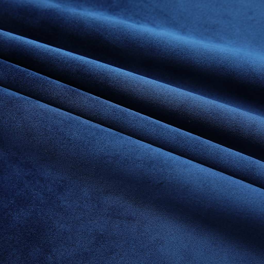 Verdunkelungsvorhänge mit Haken 2 Stk. Samt Schwarz 140x175 cm