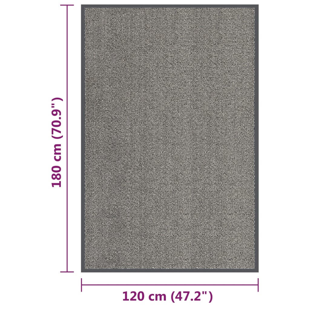 Schmutzfangmatte Rechteckig Getuftet 40x60 cm Anthrazit