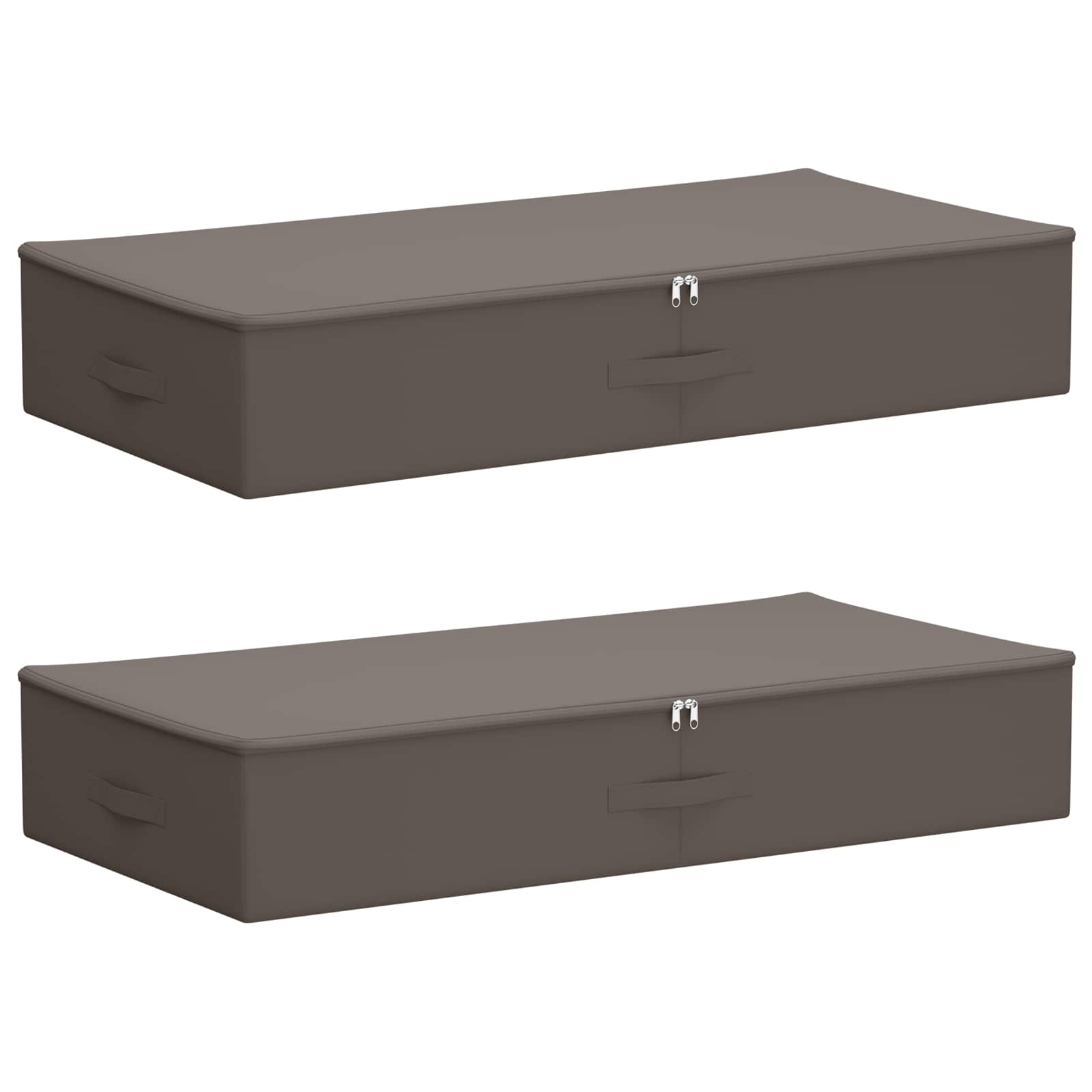 Aufbewahrungsbox Stoff 50x30x25 cm Anthrazit